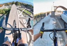 Equilíbrio puro! Ciclista cruza ponte sobre arco de sustentação – Notícias
