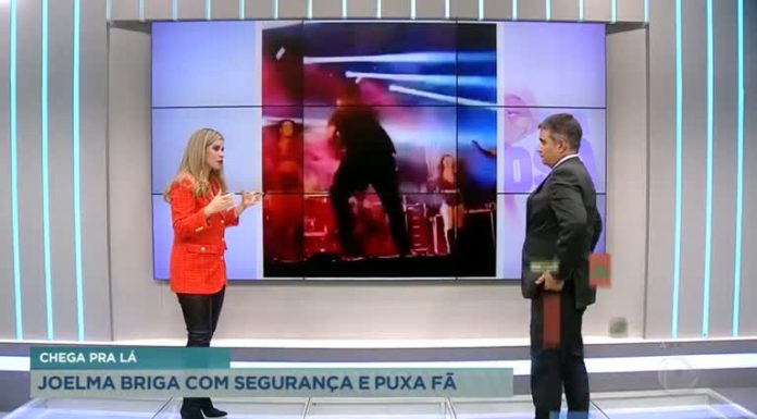 Joelma briga com segurança e puxa fã para dançar no palco
