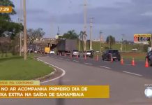 Veja como foi o primeiro dia de faixa extra na saída de Samambaia