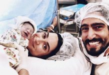 Thaila Ayala publica primeira foto de seu filho com Renato Góes: ‘Família completa’