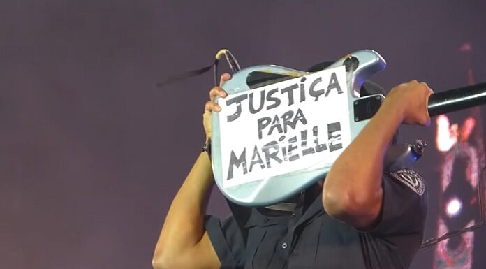 Em 2018, Tom Morello pedia justiça por Marielle Franco no Brasil