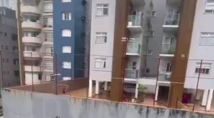 Prédio é evacuado após desabamento parcial em Belo Horizonte