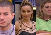 ENQUETE ‘BBB 22’ – Quem você quer que saia: Arthur, Natália ou Bárbara?